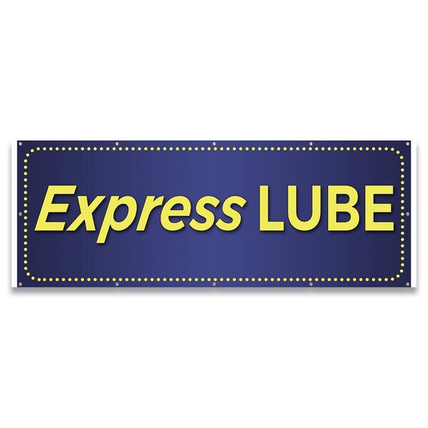 Express Lube Banner Concession Stand Food Truck Single Sided